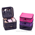 2022 New Beauty Makeup Brush Storage Case Luxury Makeup Bags Adjustable Dividers OEM ODM Waterproof Travel Makeup Bag